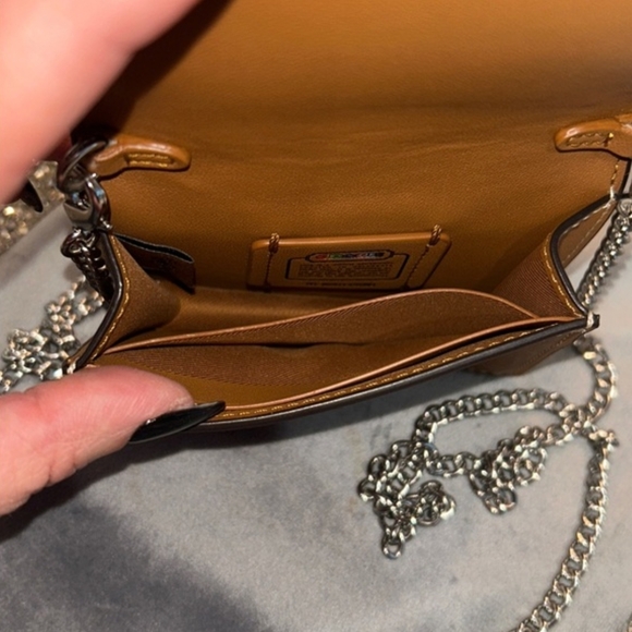 Coach PRIDE Rainbow Mini Wallet On Chain - Picture 6 of 9